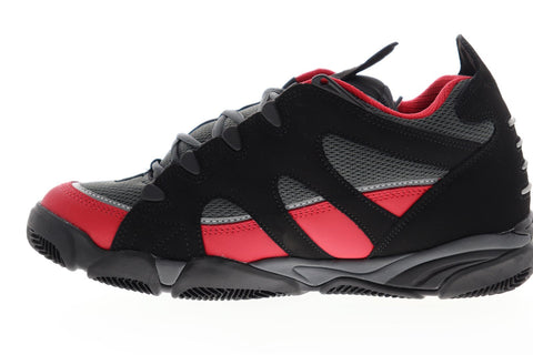 ES Scheme 5101000164595 Mens Black Red Mesh Athletic Lace Up Skate Shoes