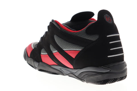 ES Scheme 5101000164595 Mens Black Red Mesh Athletic Lace Up Skate Shoes