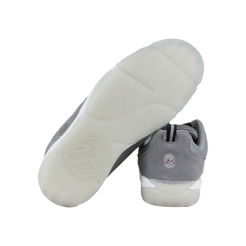 ES Silo 5101000167020 Mens Gray Mesh Suede Lace Up Athletic Surf Skate Shoes