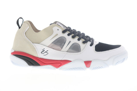 ES Silo 5101000167114 Mens White Leather Skate Inspired Sneakers Shoes