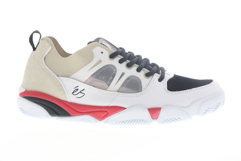 ES Silo 5101000167114 Mens White Leather Skate Inspired Sneakers Shoes