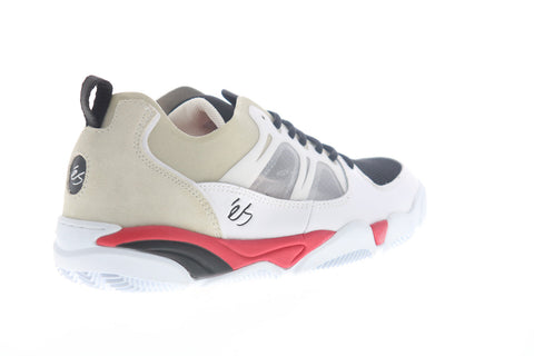ES Silo 5101000167114 Mens White Leather Skate Inspired Sneakers Shoes