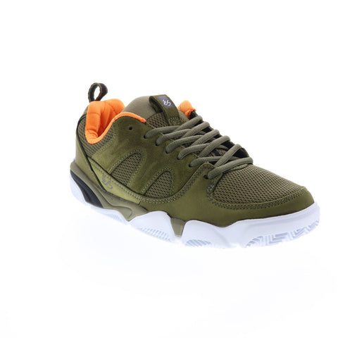 ES Silo 5101000167301 Mens Green Suede Lace Up Skate Inspired Sneakers Shoes