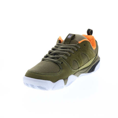 ES Silo 5101000167301 Mens Green Suede Lace Up Skate Inspired Sneakers Shoes