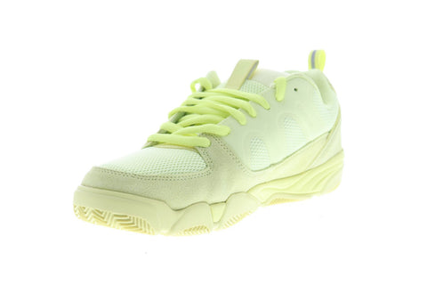 ES Silo 5101000167335 Mens Green Suede Mesh Athletic Lace Up Skate Shoes