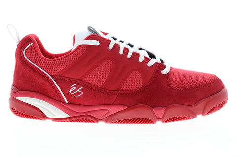 ES Silo 5101000167600 Mens Red Mesh Athletic Lace Up Skate Shoes