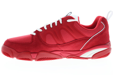 ES Silo 5101000167600 Mens Red Mesh Athletic Lace Up Skate Shoes