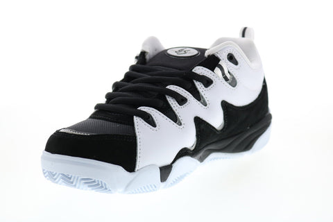 Es Symbol 5101000169992 Mens Black Leather Skate Inspired Sneakers Shoes