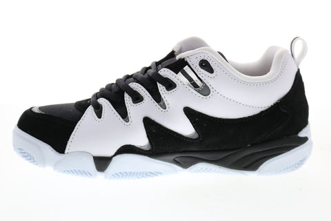 Es Symbol 5101000169992 Mens Black Leather Skate Inspired Sneakers Shoes