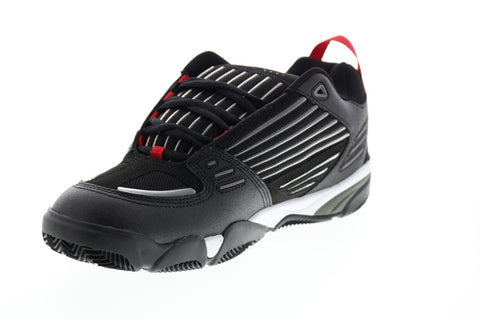 ES Omega 5101000172001 Mens Black Leather Skate Inspired Sneakers Shoes