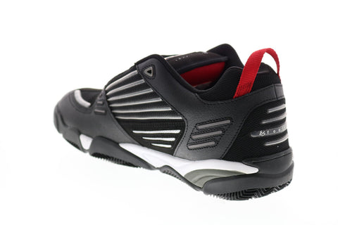 ES Omega 5101000172001 Mens Black Leather Skate Inspired Sneakers Shoes