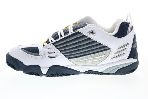 Es Omega 5101000172145 Mens White Leather Skate Inspired Sneakers Shoes