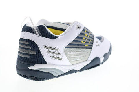 Es Omega 5101000172145 Mens White Leather Skate Inspired Sneakers Shoes