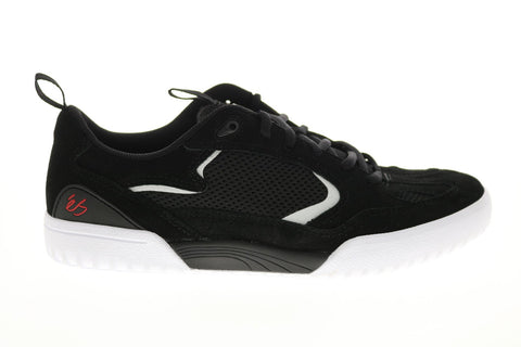 ES Quattro 5101000174001 Mens Black Suede Skate Inspired Sneakers Shoes