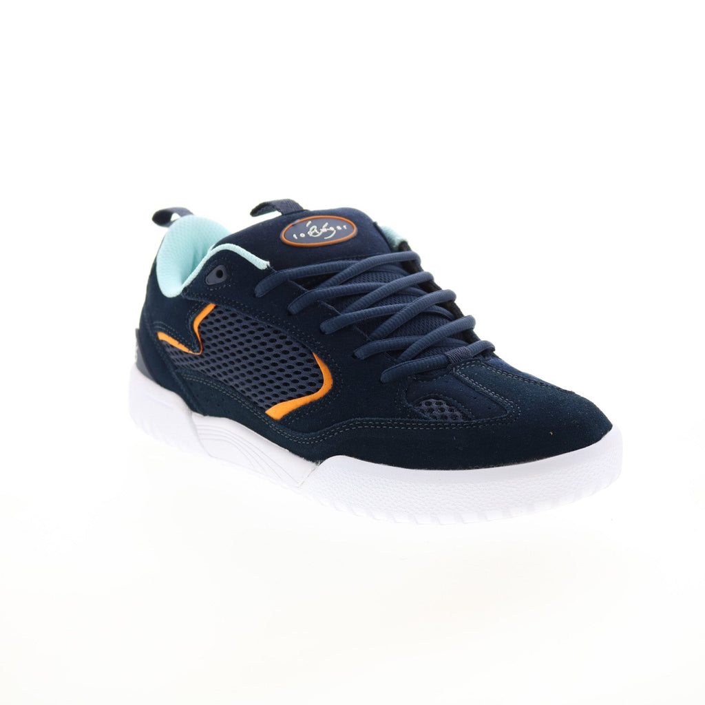 ES Quattro 5101000174474 Mens Blue Suede Skate Inspired Sneakers Shoes