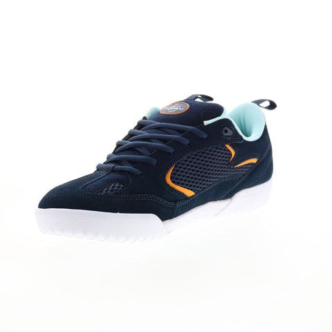 ES Quattro 5101000174474 Mens Blue Suede Skate Inspired Sneakers Shoes