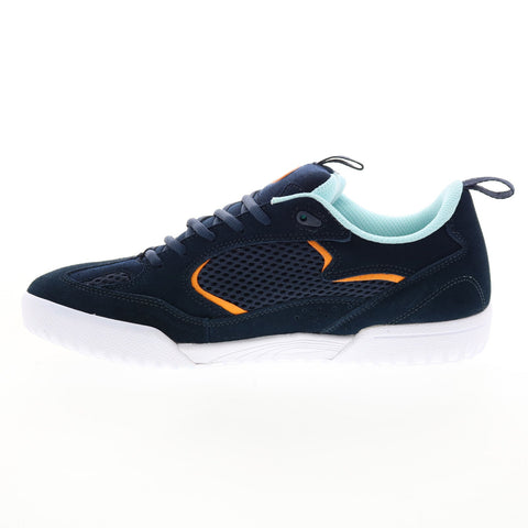 ES Quattro 5101000174474 Mens Blue Suede Skate Inspired Sneakers Shoes