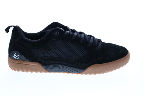 ES Quattro 5101000174964 Mens Black Suede Skate Inspired Sneakers Shoes