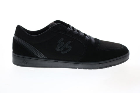 ES EOS 5101000184003 Mens Black Suede Skate Inspired Sneakers Shoes