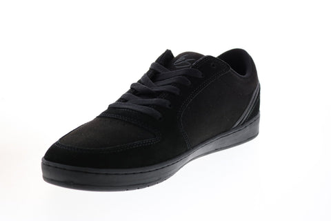 ES EOS 5101000184003 Mens Black Suede Skate Inspired Sneakers Shoes