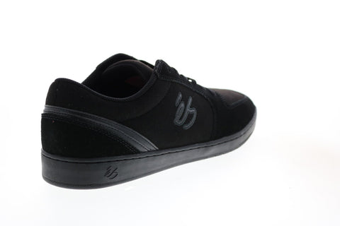 ES EOS 5101000184003 Mens Black Suede Skate Inspired Sneakers Shoes