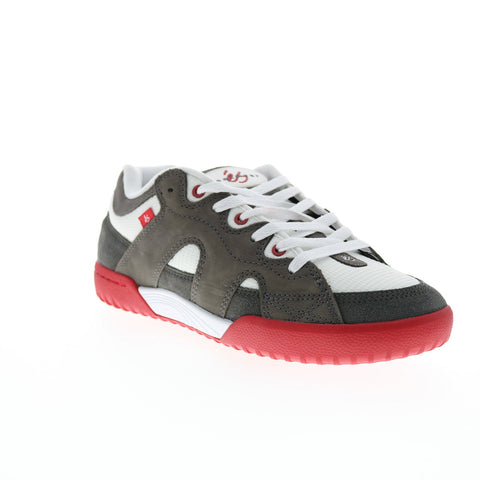 ES One Nine 7 5101000196372 Mens Gray Leather Skate Inspired Sneakers Shoes