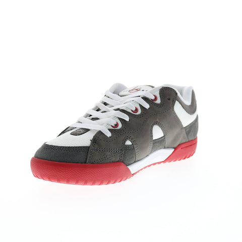 ES One Nine 7 5101000196372 Mens Gray Leather Skate Inspired Sneakers Shoes