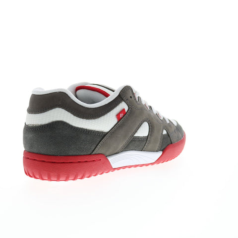 ES One Nine 7 5101000196372 Mens Gray Leather Skate Inspired Sneakers Shoes