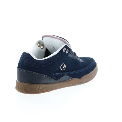 ES Stylus Mid Chomp on Kicks Mens Blue Canvas Skate Inspired Sneakers Shoes