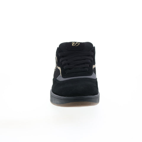 ES Melange 5101000208544 Mens Black Suede Lace Up Skate Sneakers Shoes