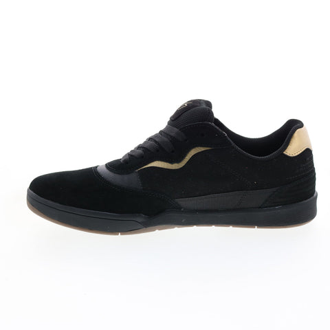 ES Melange 5101000208544 Mens Black Suede Lace Up Skate Sneakers Shoes