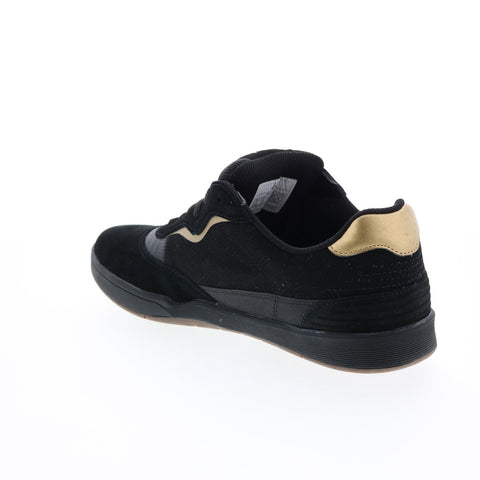 ES Melange 5101000208544 Mens Black Suede Lace Up Skate Sneakers Shoes