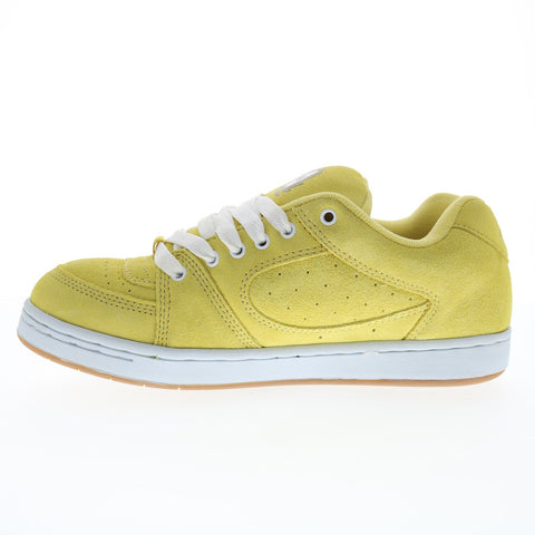 ES Accel OG X Eggcell Mens Yellow Suede Skate Inspired Sneakers Shoes