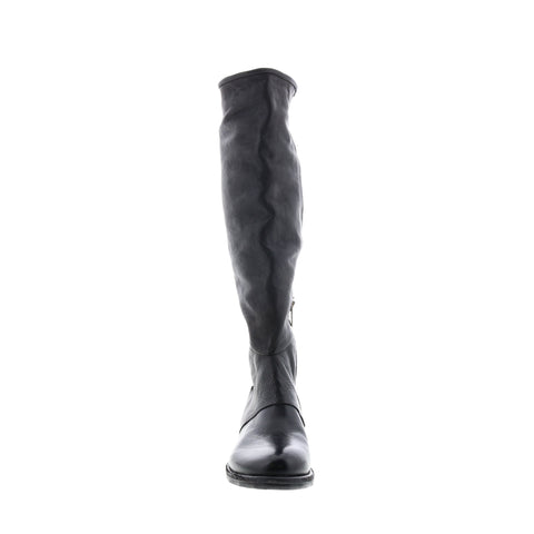 A.S.98 Teagan 516317-101 Womens Black Leather Zipper Knee High Boots