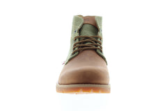 Levis Jax Hemp 517207-J95 Mens Brown Leather Canvas Lace Up  display picture 3