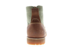 Levis Jax Hemp 517207-J95 Mens Brown Leather Canvas Lace Up 