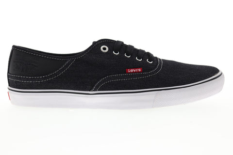 Levis Monterey Denim 517519-01A Mens Black Canvas Lifestyle Sneakers Shoes