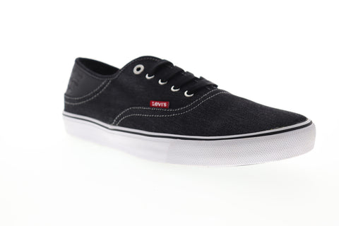 Levis Monterey Denim 517519-01A Mens Black Canvas Lifestyle Sneakers Shoes