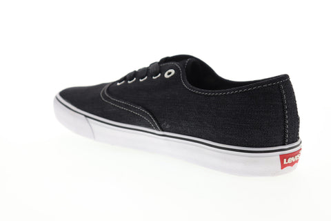 Levis Monterey Denim 517519-01A Mens Black Canvas Lifestyle Sneakers Shoes