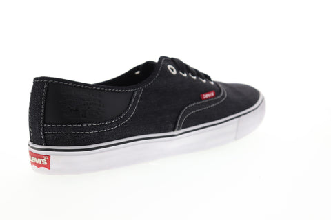 Levis Monterey Denim 517519-01A Mens Black Canvas Lifestyle Sneakers Shoes
