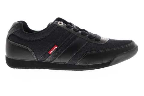 Levis Tustin Denim 517638-24A Mens Black Canvas Lace Up Lifestyle Sneakers Shoes