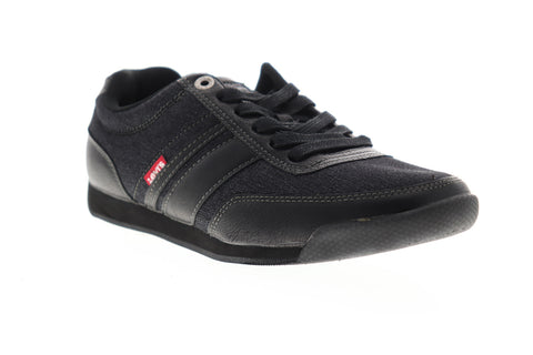 Levis Tustin Denim 517638-24A Mens Black Canvas Lace Up Lifestyle Sneakers Shoes