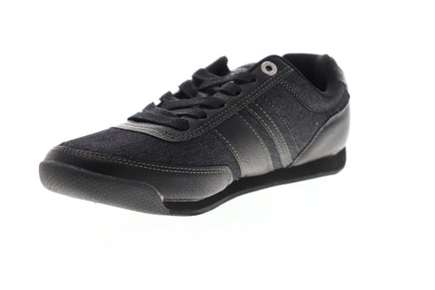 Levis Tustin Denim 517638-24A Mens Black Canvas Lace Up Lifestyle Sneakers Shoes