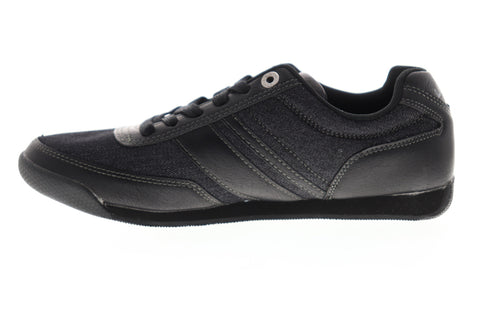 Levis Tustin Denim 517638-24A Mens Black Canvas Lace Up Lifestyle Sneakers Shoes