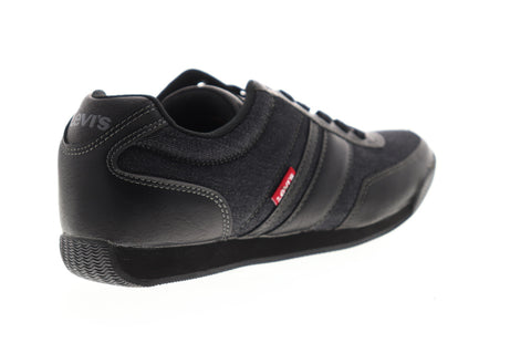 Levis Tustin Denim 517638-24A Mens Black Canvas Lace Up Lifestyle Sneakers Shoes
