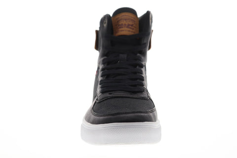 Levis Jeffrey Hi 501 Core Mens Black Canvas High Top Lace Up Sneakers Shoes