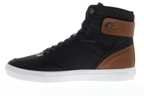 Levis Jeffrey Hi 501 Core Mens Black Canvas High Top Lace Up Sneakers Shoes