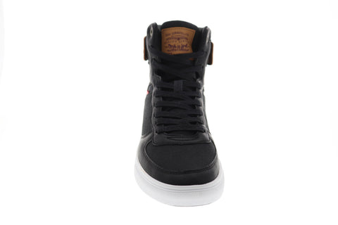 Levis Jeffrey Hi 501 517675-A48 Mens Black Canvas Lifestyle Sneakers Shoes