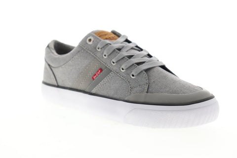 Levis Hoffman Denim 518011-01G Mens Gray Canvas Low Top Lifestyle Sneakers Shoes