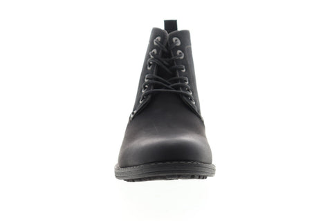 Levis Lakeport 518095-A48 Mens Black Leather Lace Up Casual Dress Boots Shoes